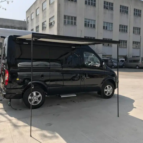 Маркиза автомобильная РИФ 3.0х2,5 м кассетная, привод механический, ручной, корпус черный