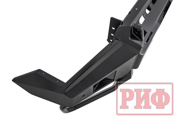 Бампер РИФ силовой передний TLC 200 2007-2015 c доп. фарами, защитной дугой и защитой бачка омыв.