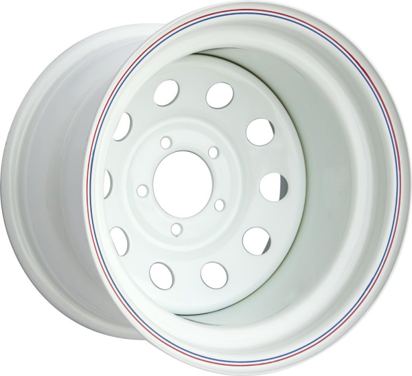 Диск JEEP крашеный белый 5х10R15 5х114,3 d84 Диск JEEP крашеный белый 5х10R15 5х114,3 d84