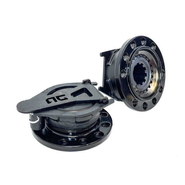 Муфты (хабы мини) УАЗ включения переднего моста ручные V2.0 с фиксатором крышки и ключом