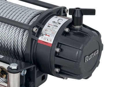 Лебёдка автомобильная электрическая 12V Runva EWB18000S влагозащищенная, стальной трос