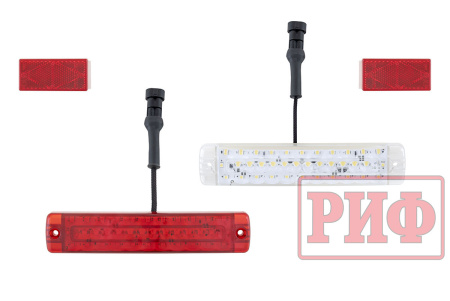 Бампер РИФ силовой задний УАЗ Хантер с фонарями, возможностью установки фаркопа, стандарт