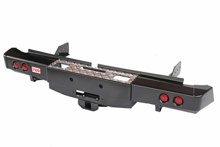 Бампер РИФ задний Mitsubishi L200 2015+ с площадкой под лебёдку, квадратом под фаркоп и фонарями Бампер РИФ задний Mitsubishi L200 2015+ с площадкой под лебёдку, квадратом под фаркоп и фонарями