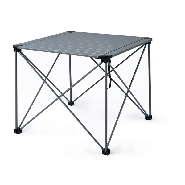 Стол туристический Naturehike Yamami L03 алюминиевый, 69,5х69,5х56 см, складной, титаниум