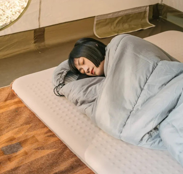 Коврик самонадувающийся Naturehike 200х65х6 см, бежевый