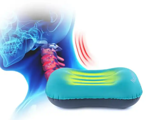 3 Подушка туристическая надувная Naturehike 42x32x11см, зеленая