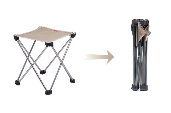 2 Табурет Naturehike складной, бежевый, до 100 кг 2 Табурет Naturehike складной, бежевый, до 100 кг