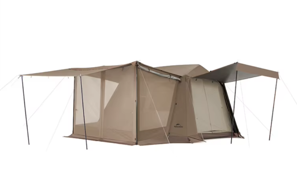Палатка Naturehike Village 6.0 II поколения 4-местная, с верандой, коричневая