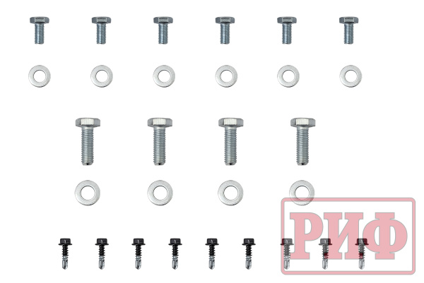 Бампер РИФ силовой передний Toyota Land Cruiser Prado 120 c доп. фарами и защитой бачка омывателя