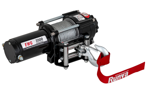 Лебёдка автомобильная электрическая 12V Magnum 3500 lbs 1588 кг (стальной трос)