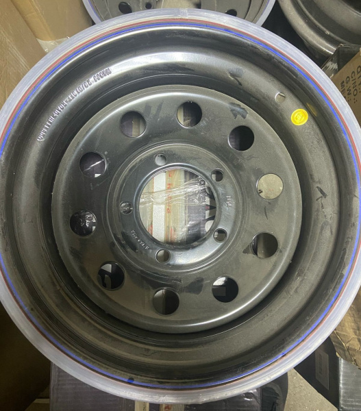 1 Диск усиленный Toyota Land Cruiser 100/105 стальной черный 5x150 8xR16 d113 ET-14 (уценка) 1 Диск усиленный Toyota Land Cruiser 100/105 стальной черный 5x150 8xR16 d113 ET-14 (уценка)