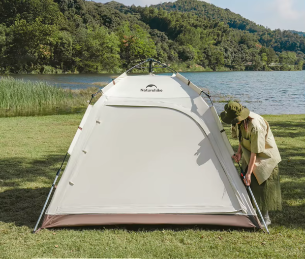1 Палатка Naturehike Ango 3-местная, быстросборная, коричневая