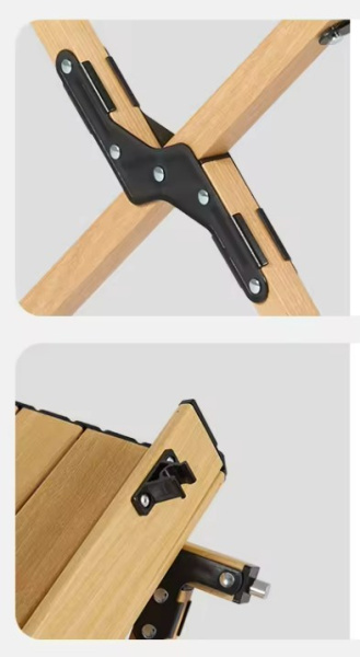 Стол туристический Naturehike Star Jane L01 складной, 86х60х44 см, с Х-образными ножками, бежевый