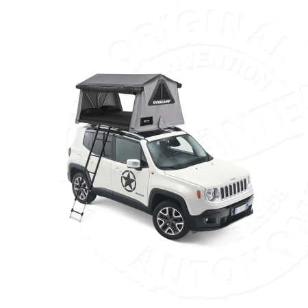 Палатка на крышу автомобиля AUTOHOME OVERCAMP SMALL, тент карбон, лестница 215 мм