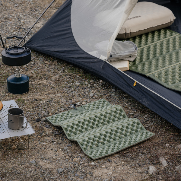 Коврик-сидушка туристический Naturehike 42х32х1,8 см. IXPE, зеленый