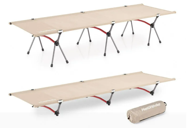 1 Раскладушка Naturehike XJC06 190х65х38 см, до 120 кг, хаки