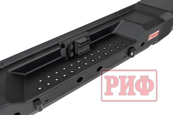 Бампер РИФ силовой задний TANK 300 с квадратом под фаркоп, калиткой и фонарями