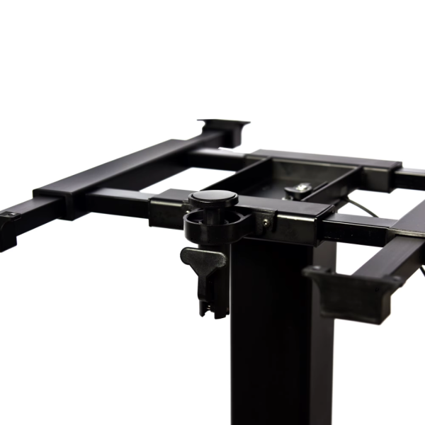 Нога телескопическая для стола в автодом, черная, 2 стороны регулировки