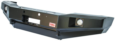 Бампер РИФ передний Nissan Patrol Y61 2004- c доп. фарами без кенгурина