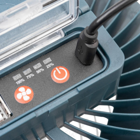 9 Фонарь кемпинговый NISUS PRO, с вентилятором