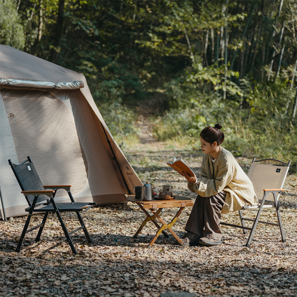 2 Кресло туристическое Naturehike Xing wang T01 складное 53х63х83 см, нагрузка до 150 кг, черное