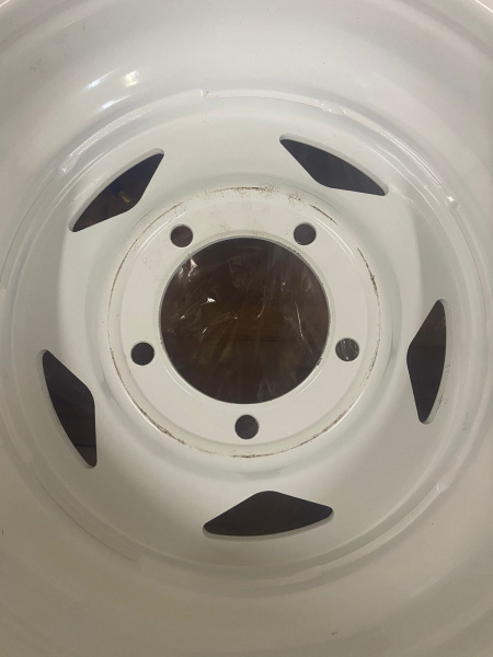 Диск усиленный УАЗ стальной белый 5x139,7 8xR16 d110 ET-25 (треуг.) (уценка)