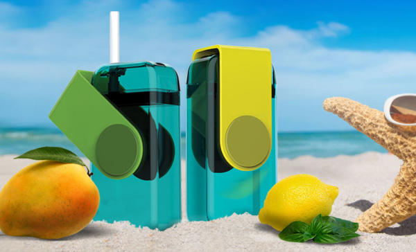 Бутылка JUICY DRINK, 290 мл, бирюза/зеленый