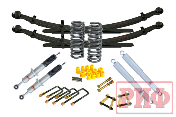 Лифт-комплект РИФ газовый Toyota Hilux 2005-2014, Sollers ST6, Jac T6 лифт 45 мм жесткий
