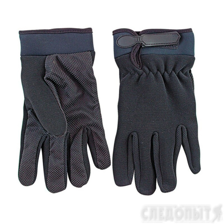 Перчатки туристические "СЛЕДОПЫТ", черные, размер XL