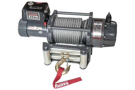 Лебёдка электрическая 12V Runva 20000 lbs (влагозащищенная) Лебёдка электрическая 12V Runva 20000 lbs (влагозащищенная)