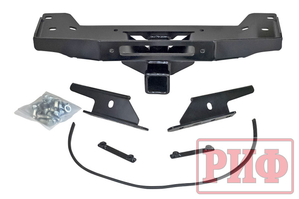 Фаркоп РИФ передний (переходник) с площадкой под лебёдку в штатный бампер УАЗ Патриот 2015+