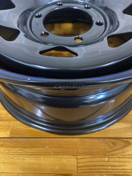 4 Диск усиленный Тойота Ниссан стальной черный 6x139,7 7xR16 d110 ET+30 (треуг. мелкий)(уценка)