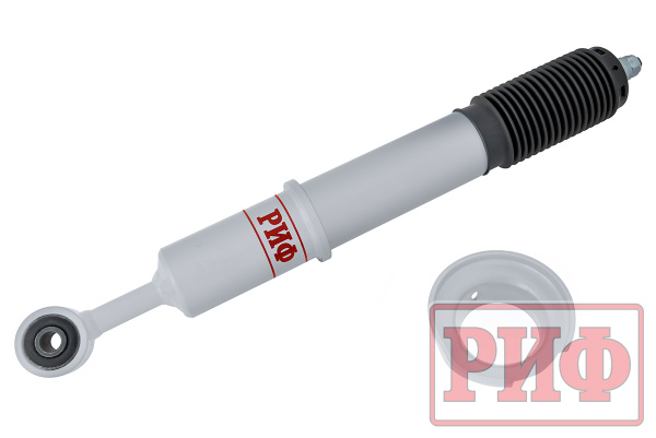 Амортизатор усиленный РИФ газовый передний Toyota Land Cruiser Prado 120, FJ Cruiser под лифт 0-45 мм