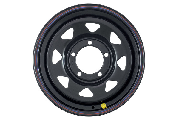 Диск усиленный УАЗ стальной черный 5x139,7 8xR16 d110 ET+20 (треуг. мелкий)