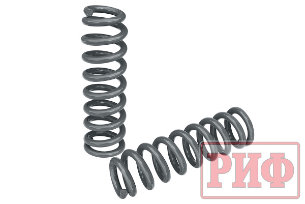 Пружины РИФ передние Toyota Land Cruiser Prado 150 дизель +50 кг, бензин 50-100 кг, лифт 45 мм