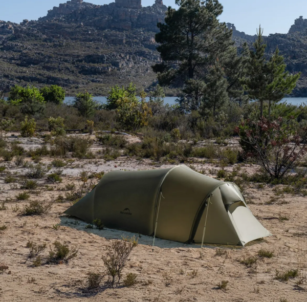 Палатка Naturehike Opalus Si 2-местная, алюминиевый каркас, темно-зеленая
