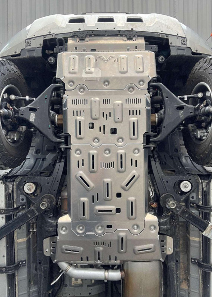 Защита Falcon радиатора, картера, РК, КПП для GWM Poer, бензин, алюминий. 8 мм