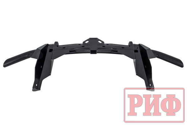 Бампер задний силовой/защита штатного бампера РИФ Renault Duster 2015-2020 c квадратом под фаркоп