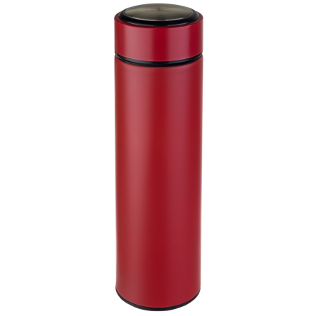 Термос PERFEO 450 мл, с термодатчиком, красный Термос PERFEO 450 мл, с термодатчиком, красный