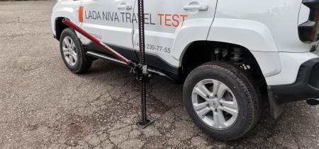 Пороги РИФ силовые Lada Niva Travel (черный алюминий)