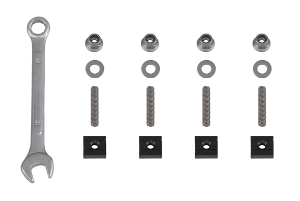 Крышка кузова РИФ для Foton Tunland G7/G9, роллета раздвижная 1587х1659 мм, алюминиевая, черная