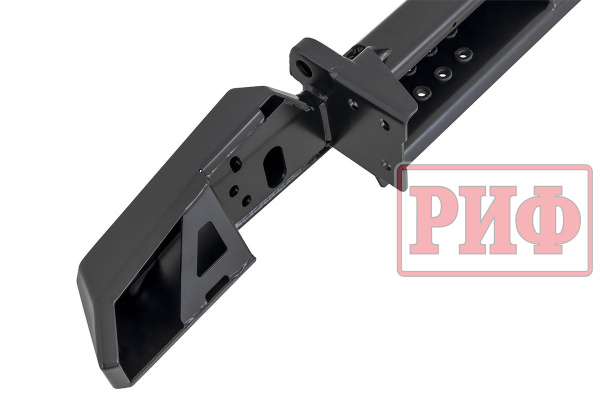 Бампер РИФ силовой задний УАЗ Хантер с фонарями, возможностью установки фаркопа, лифт 65 мм