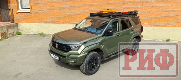 Багажник экспедиционный (платформа) алюминиевый РИФ 1250x2080 мм для TANK 400 (с крепежом)