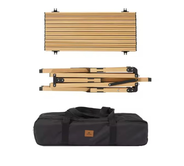 Стол туристический Naturehike Star Jane L01 складной, 86х60х44 см, с Х-образными ножками, бежевый