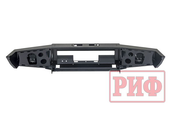 Бампер РИФ передний Toyota Land Cruiser 76/78 2007+ c доп. фарами, под штатную лебедку и расширители