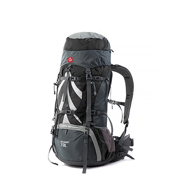 Рюкзак туристический Naturehike 70 л, черно-серый