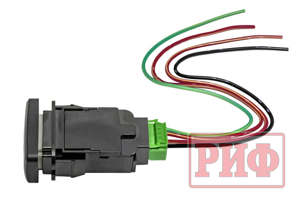Кнопка ВКЛ/ВЫКЛ, белый, COMPRESSOR TOYOTA 40x20 горизонтальная