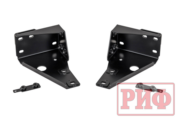 Бампер РИФ силовой задний УАЗ Буханка с фонарями, возможностью установки фаркопа, лифт 65 мм