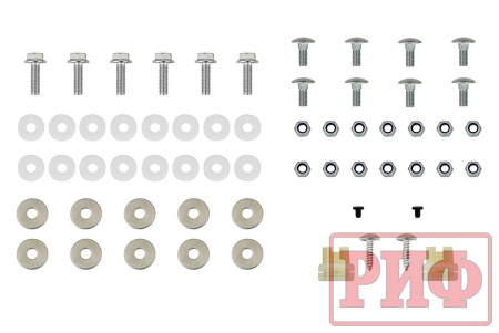 Рамка номерного знака РИФ под лебёдку (универсальная)