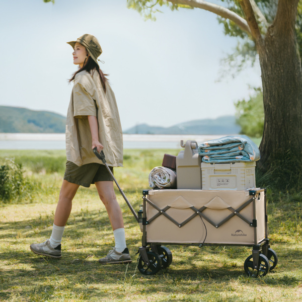 2 Тележка туристическая Naturehike 88х46х93 см, черная